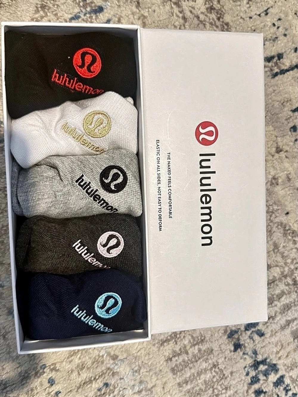 lululemon Power Stride Sock Multi-Pack Black & White